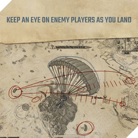 Quan sát trên trời sau khi đã hạ cánh