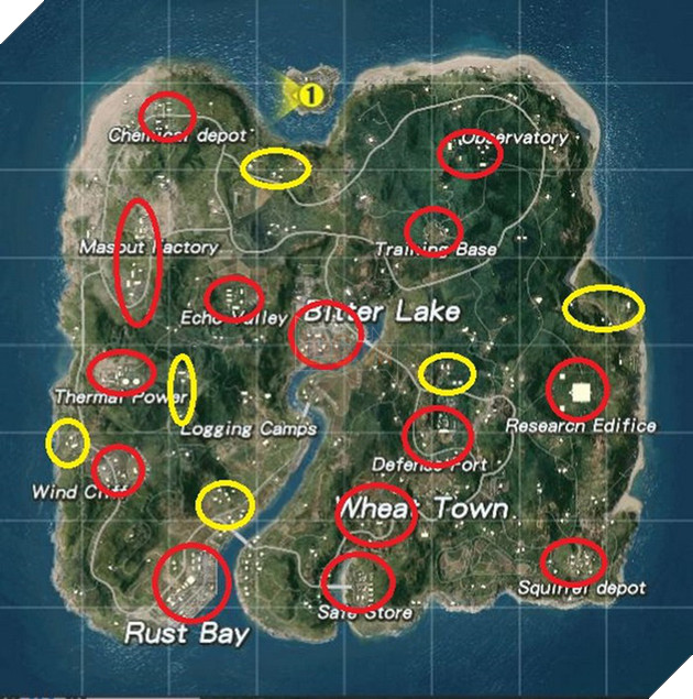 Thuộc địa hình sẽ giúp cho chúng ta loot đồ nhanh hơn cũng như sẽ dễ săn người hơn