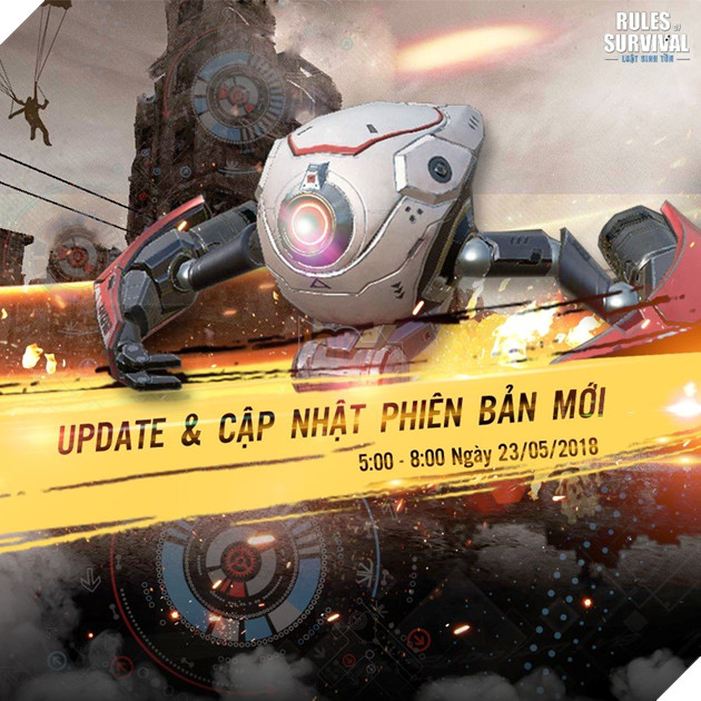 Rules Of Survival - Cập nhật 23/5 chính thức ra mắt phiên bản Robot cực ngầu 2