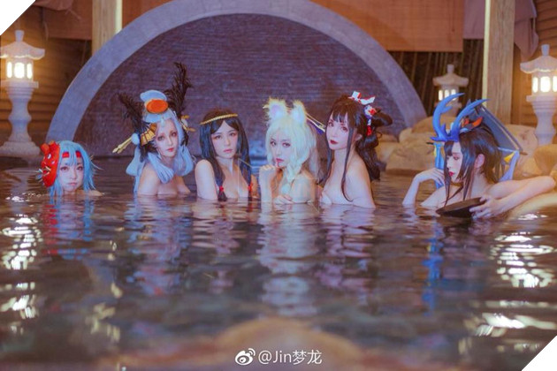 Cùng ngắm nhìn dàn mĩ nhân cosplay Âm Dương Sư cùng nhau...tắm suối nước nóng