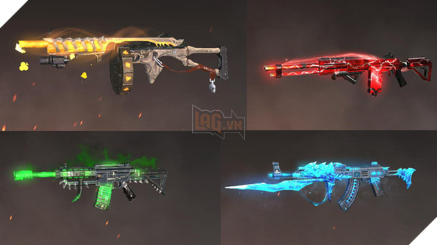 Ngoài vẻ bề ngoài rực cháy như trên, trong Game khi chúng ta giết được mạng nào bằng những loại súng này thì tên của chúng ta cũng được sáng màu và đẹp hơn.