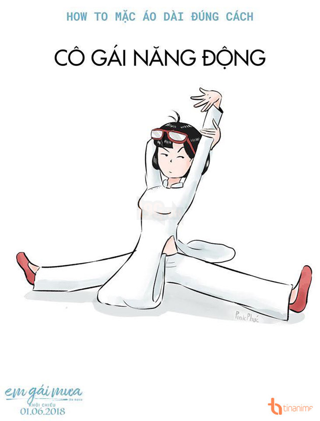 Làm sao nhịn được cười trước chùm ảnh Cách mặc áo dài siêu bựa 10