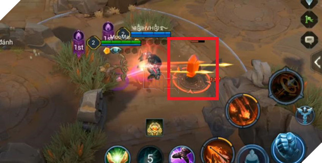 
Đá nguyên tố (khoanh đỏ)
