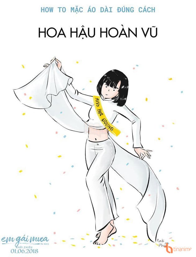 Làm sao nhịn được cười trước chùm ảnh Cách mặc áo dài siêu bựa 3