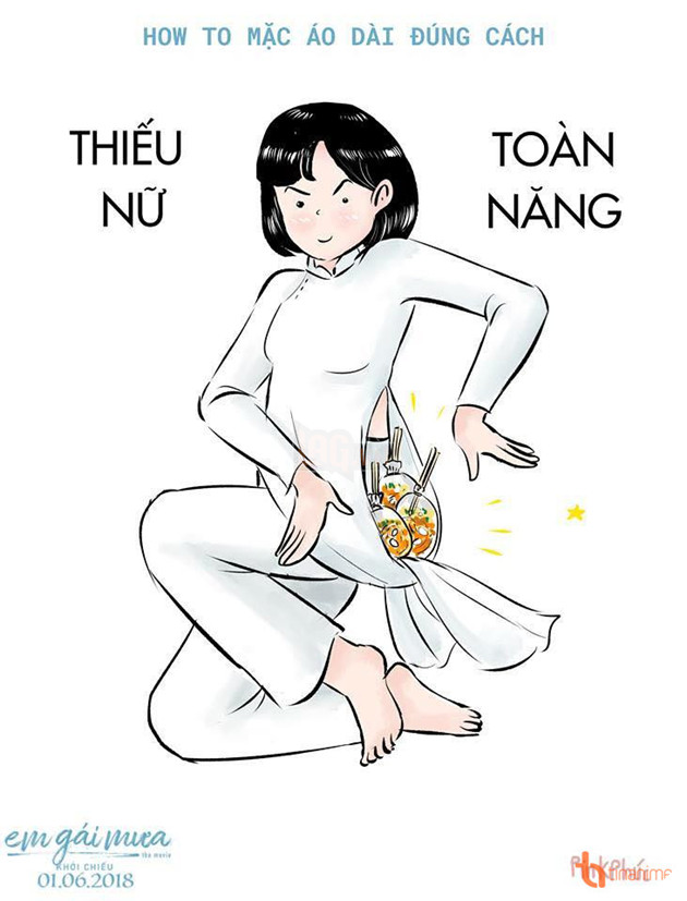 Làm sao nhịn được cười trước chùm ảnh Cách mặc áo dài siêu bựa 6