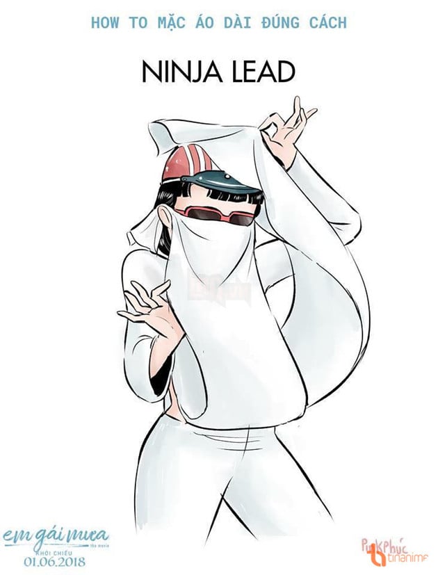 Làm sao nhịn được cười trước chùm ảnh Cách mặc áo dài siêu bựa 7