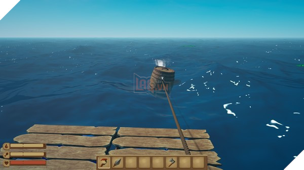 Game nào cũng vậy đều có những vật dụng thần thánh, và trong RAFT đó chính là cái móc câu. “Cái gì cũng câu được”