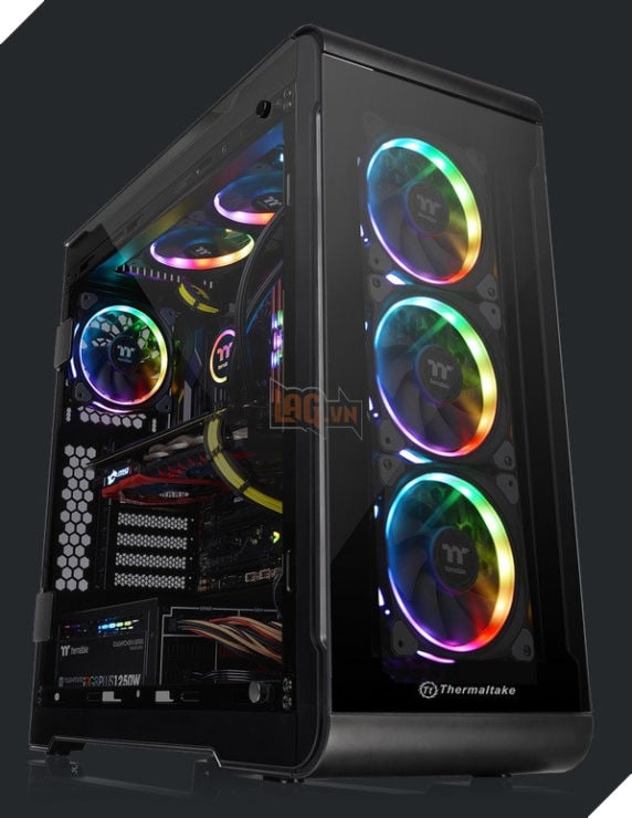 Thermaltake ra mắt case View 32 TG RGB: 4 mặt kính cường lực, 2 cửa hông bản lề