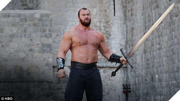 Nam diễn viên người Iceland - Thor Bjornsson trong bộ phim truyền hình “Game Of Thrones” (Trò chơi vương quyền).