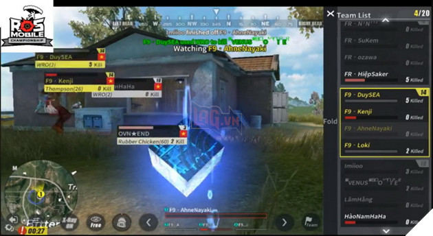 OVN, F9, FIRE ROSE dẫn đầu BXH Việt Nam tranh suất tham dự ROS SEA CUP  3