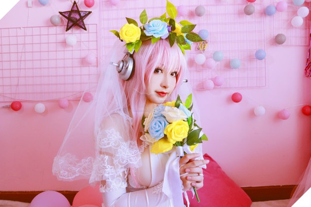 Cùng ngắm cosplay Sonico tuyệt đẹp trong trang phục nàng dâu