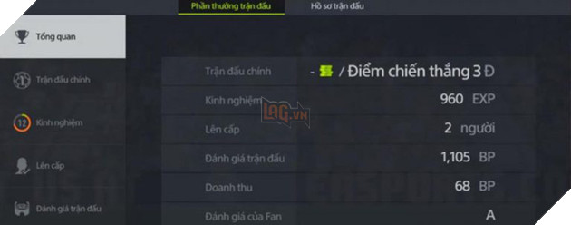 Chỉ còn tính điểm Thắng, Hòa, Thua trong một trận đấu Rank