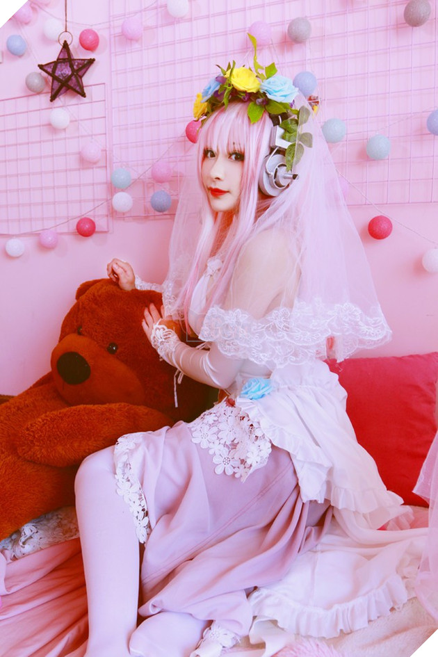 Cùng ngắm cosplay Sonico tuyệt đẹp trong trang phục nàng dâu