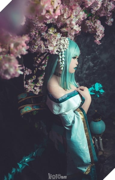 Âm Dương Sư: Bộ Cosplay Aoandon ma mị hút hồn người xem ngay lập tức 8