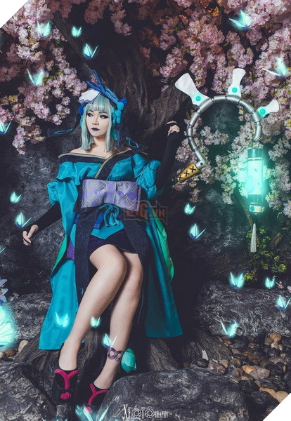 Âm Dương Sư: Bộ Cosplay Aoandon ma mị hút hồn người xem ngay lập tức 7