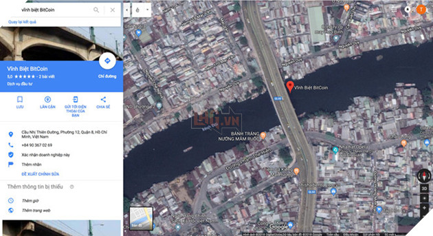 Cay cau 'vinh biet Bitcoin' o Sai Gon tren Google Maps hinh anh 1