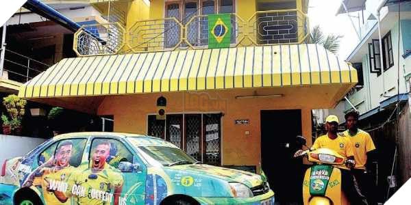 Người đàn ông sơn cả nhà cả xe thành màu vàng chuối với ước mơ đội tuyển Brazil sẽ vô địch World Cup 2018 - Ảnh 3.