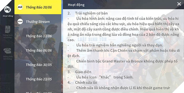 Rules of Survival lộ diện update 20/06: Ưu hóa tính năng ghép tổ đội,...