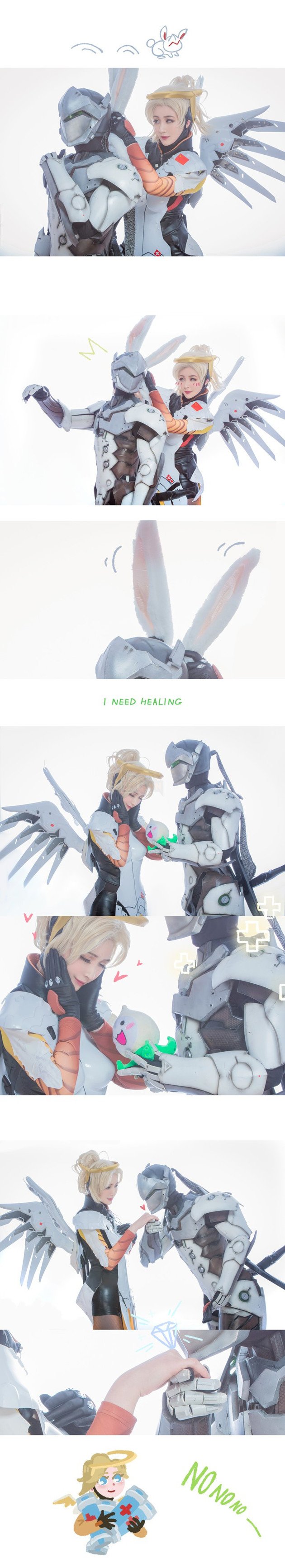 Genji và Mercy là 2 hero rất được yêu thích trong <b>Overwatch</b>. 