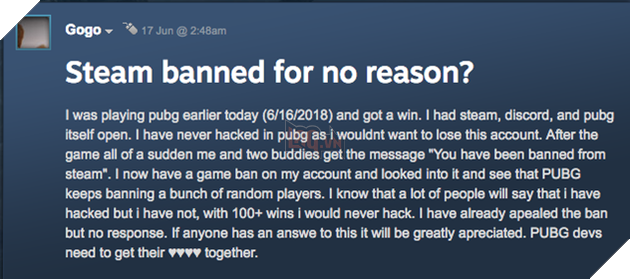 PUBG ban cả loạt tài khoản chẳng một lý do khiến đông đảo game thủ phẫn nộ