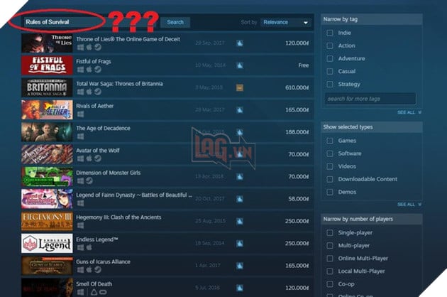 
Nhiều tin đồn thất thiệt về số phận của Rules of Survival trên nền tảng PC lẫn mobile đã xuất hiện khi phiên bản trên Steam bị gỡ.
