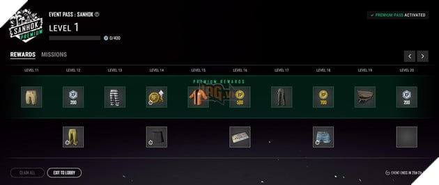 PUBG: Chi tiết Event Pass Sanhok đầu tiên của PUBG trên máy chủ thử nghiệm 3