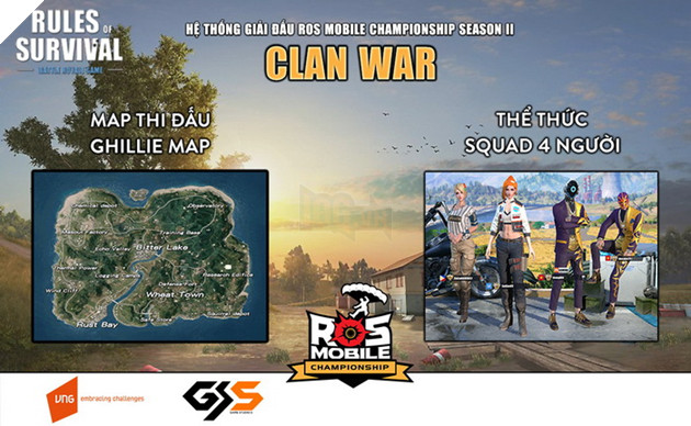 Đừng bỏ lỡ đại chiến ROS Mobile Clan War bảng C & D 19h ngày 23/6