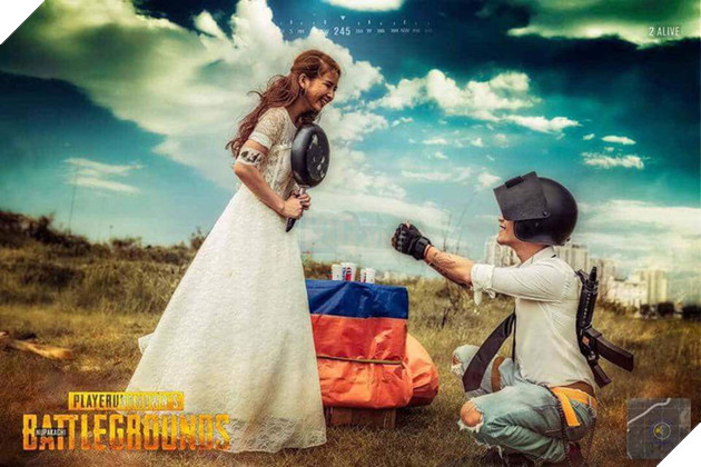 Quen nhau từ PUBG, cặp đôi game thủ quyết định chụp bộ ảnh cưới cực chất
