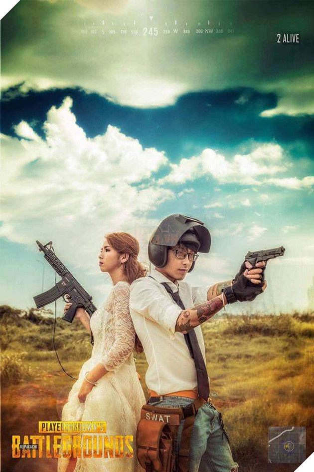 Quen nhau từ PUBG, cặp đôi game thủ quyết định chụp bộ ảnh cưới cực chất