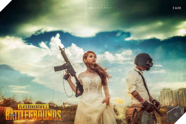 Quen nhau từ PUBG, cặp đôi game thủ quyết định chụp bộ ảnh cưới cực chất