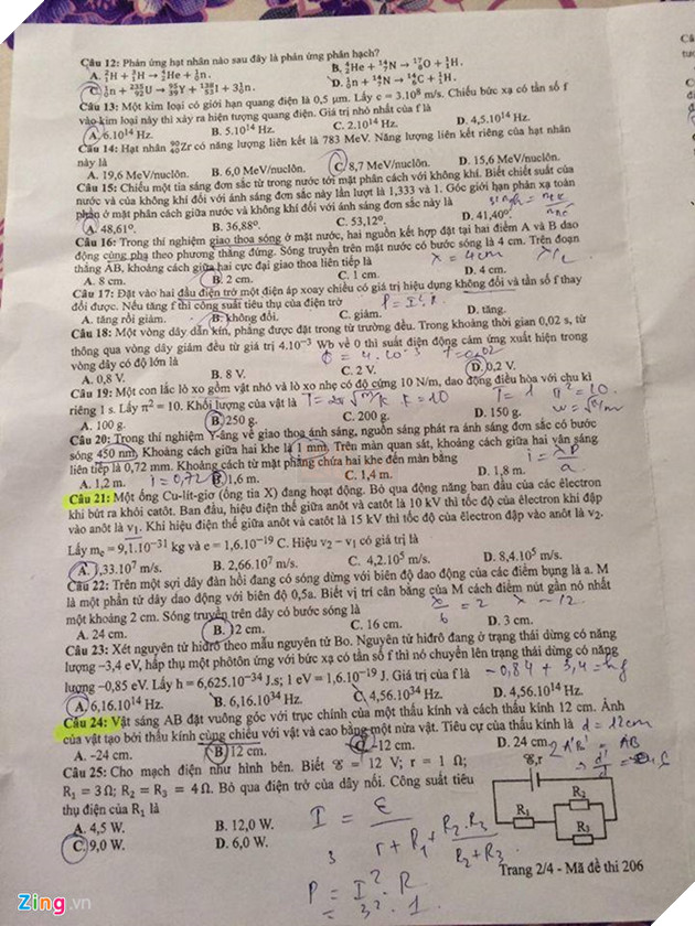 De thi mon Vat ly THPT quoc gia 2018 hinh anh 2