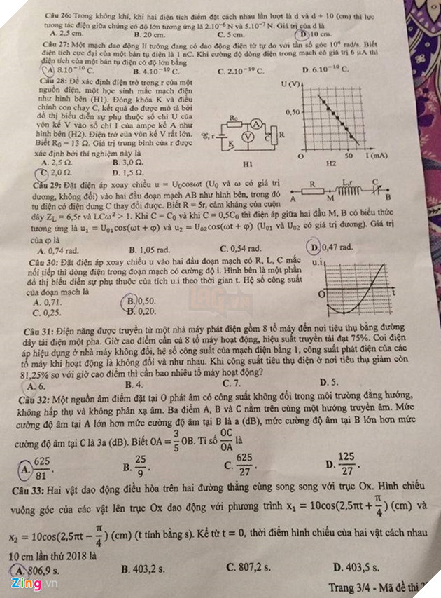 De thi mon Vat ly THPT quoc gia 2018 hinh anh 3