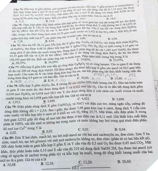 Gợi ý đáp án môn Hóa học THPT quốc gia 2018 - Ảnh 5.