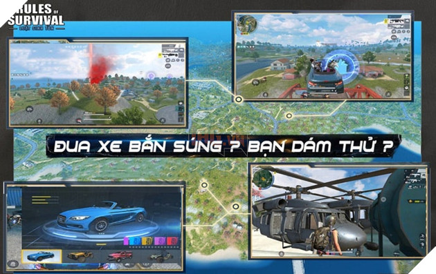 Rules of Survival: Cận cảnh chi tiết về chế độ đua xe bắn súng mới ra mắt