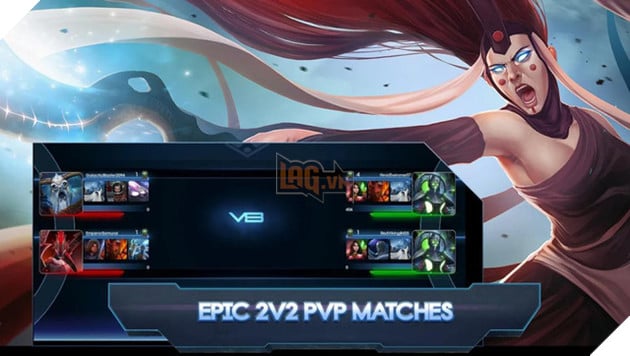 Game có thể thức 2v2 với nhiều phím bấm ảo xuất hiện phổ biến trong các game nhập vai.