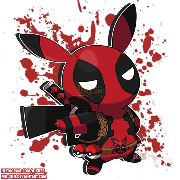 Những hình ảnh siêu “ngầu” của Pikachu khi cosplay thành các nhân vật anime nổi tiếng