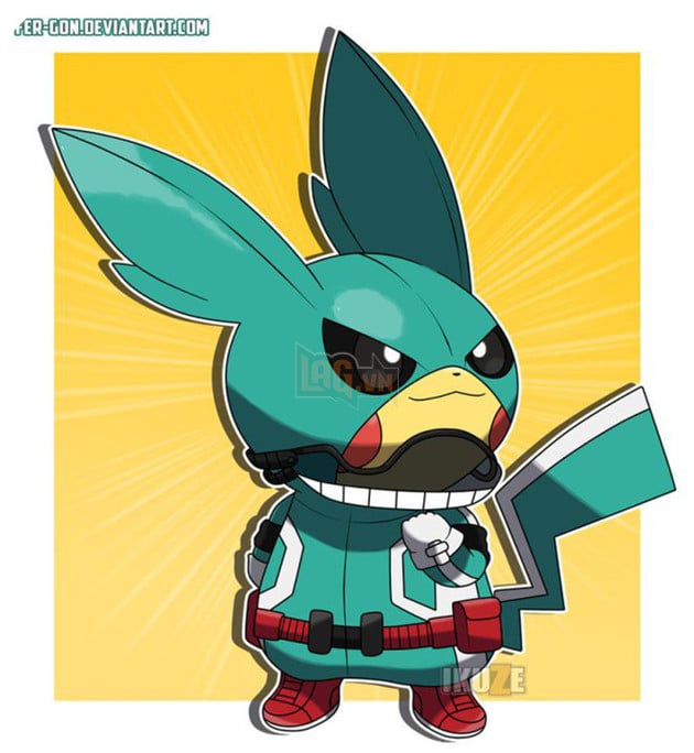 Những hình ảnh siêu “ngầu” của Pikachu khi cosplay thành các nhân vật anime nổi tiếng