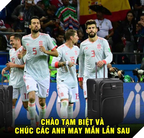 Tiễn Tây Ban Nha, ảnh chế các ngôi sao bóng đá rời World Cup ngập Facebook