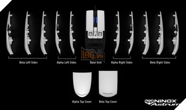 Xuất hiện chuột gaming siêu biến hình Ninox Astrum với tận... 13 biến thể
