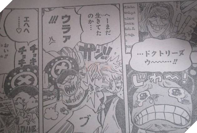...còn Chopper cắt hình của Dr. Kureha