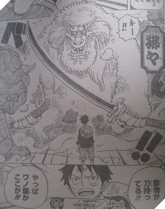Chạm trán sinh váºt bà ẩn, Luffy chắc chắn rằng mình Äang á» Wano