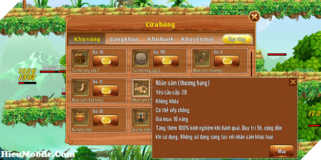 Hình ảnh optimized a0qb của Làm sao để nhanh lên cấp trong game Làng Lá Phiêu Lưu Ký? tại HieuMobile Nhân Sâm - vật phẩm không thể thiếu trong quá trình đánh quái giúp tăng gấp bội lượng kinh nghiệm nhận được