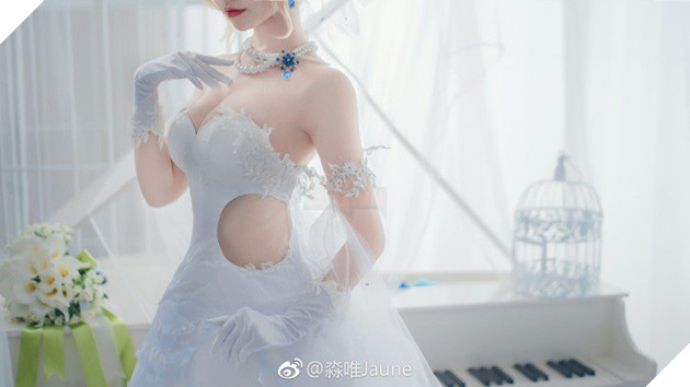Cùng ngắm cosplay nàng Saber tuyệt đẹp trong trang phục Váy Cưới - Ảnh 6.