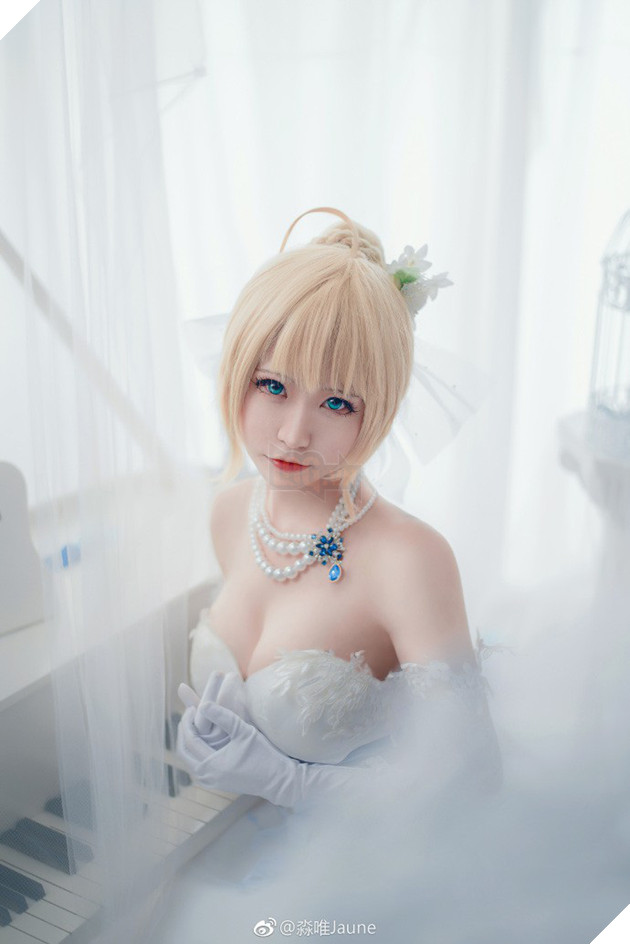 Cùng ngắm cosplay nàng Saber tuyệt đẹp trong trang phục Váy Cưới - Ảnh 7.