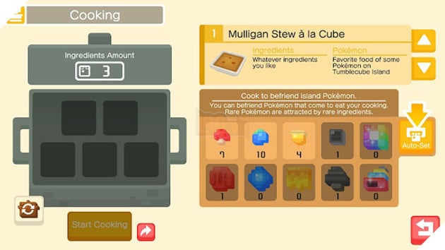 Pokemon Quest: Hướng dẫn TOÀN BỘ các công thức nấu ăn 3