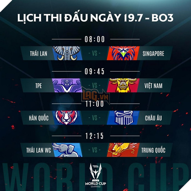 Chi tiết lịch thi đấu Chung kết thế giới Liên Quân AWC 2018