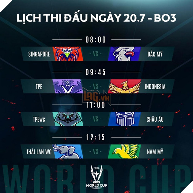 Chi tiết lịch thi đấu Chung kết thế giới Liên Quân AWC 2018
