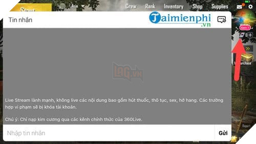 cach live stream pubg mobile tren dien thoai iphone android 8