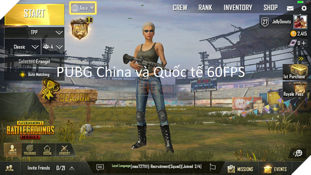 Cách chơi PUBG Mobile China và Quốc tế 60FPS đơn giản nhất trên phiên bản 0.8.6