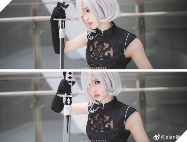 Rung động với bộ ảnh cosplay 2B nửa hở nửa kín đầy khiêu khích 6